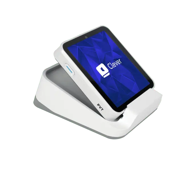 TPE CleverTap mobile 4G WiFi pour petits commerçants Terminal de paiement portable CleverTap pour foodtruck CleverTap avec support fixe pour boutique ou restaurant